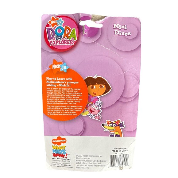 Two Dora The Explorer Nick Jr 2 Mini Discs 2007 5" Damaged Packages - Picture 4 of 4